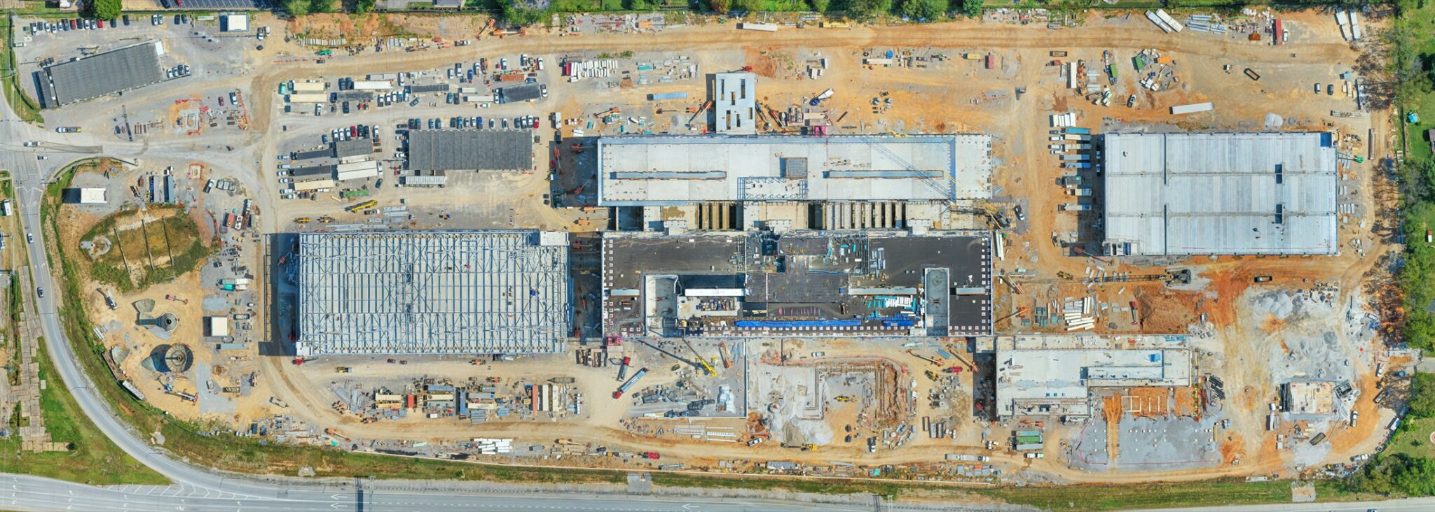 High-resolution orthomosaic drone map generated for the Louisville VA Medical Center project