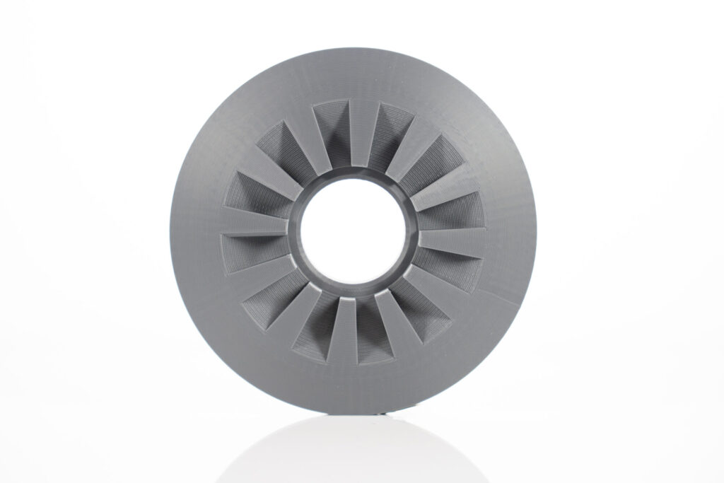 Industrial 3D printed pulley prototype, project view 2