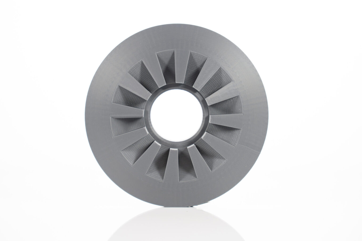 Industrial 3D printed pulley prototype, project view 2