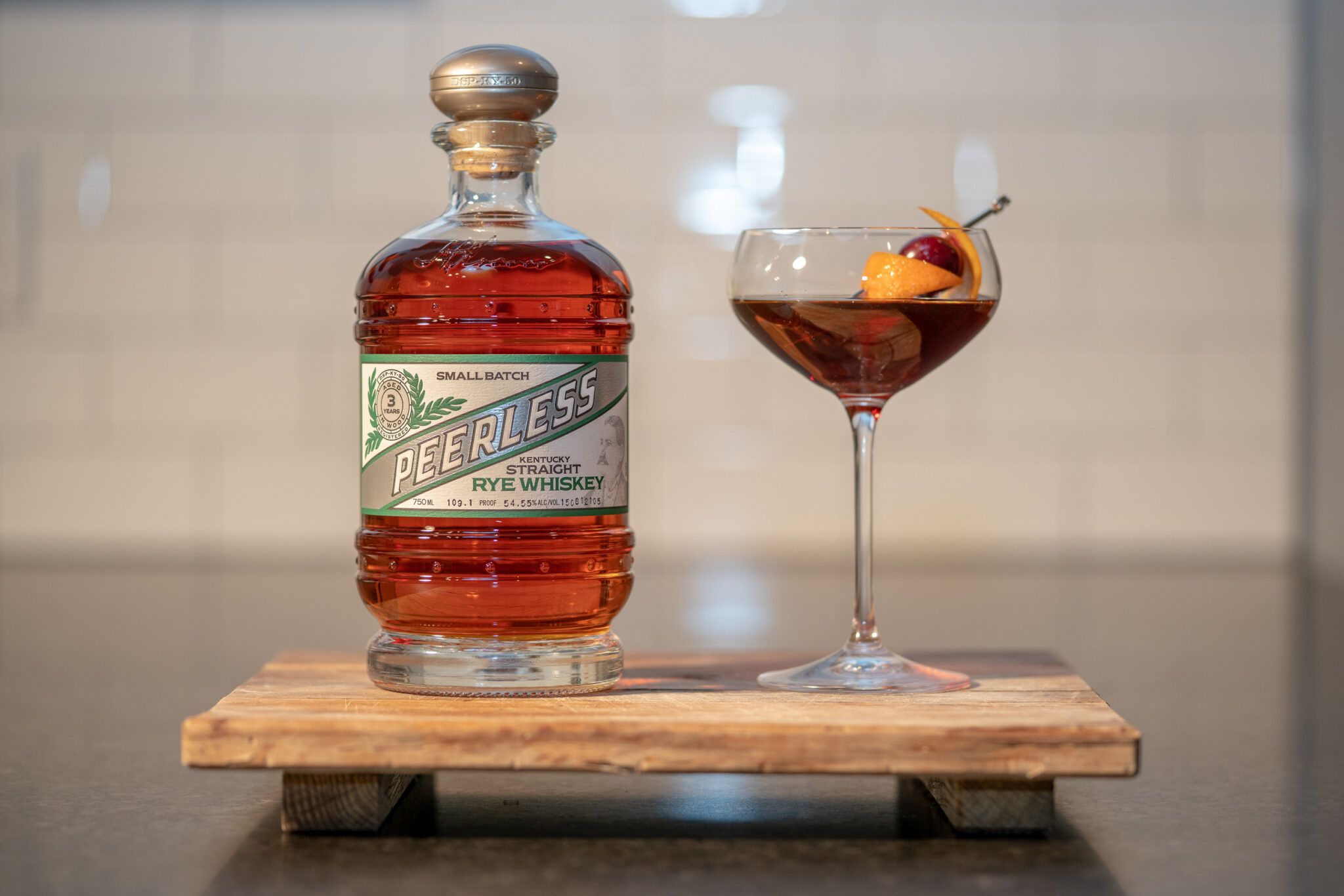Craft cocktail photography for Kentucky Peerless Distilling Co.