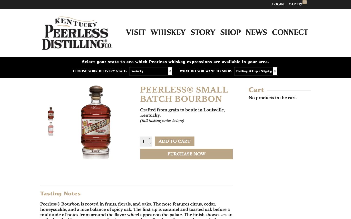 Exact capture of a Shop Peerless product page at 1440 pixels.