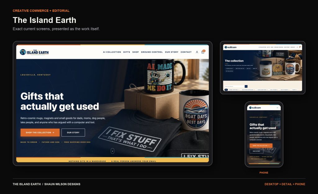 Recovered WordPress site running across three devices