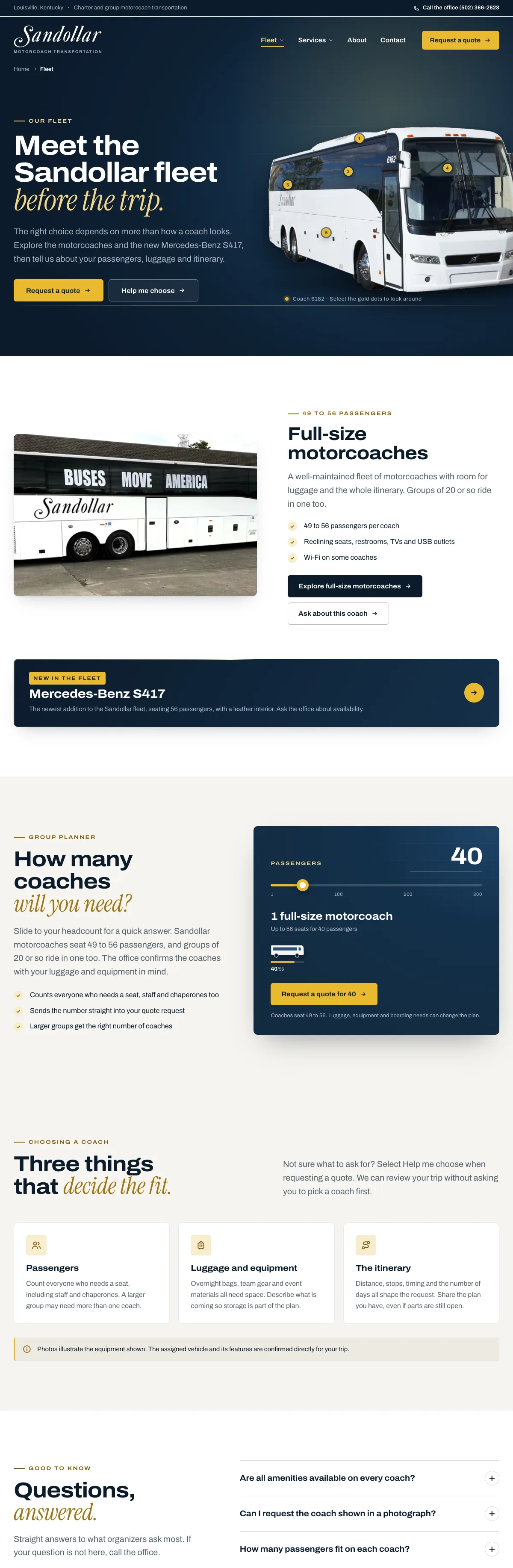 The Sandollar: the fleet website on a desk monitor